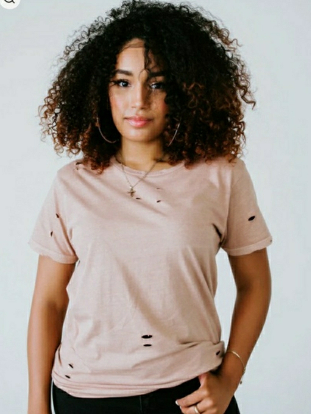 TRAVELER DISTRESSED T-SHIRT by CHELSEA DEBOER